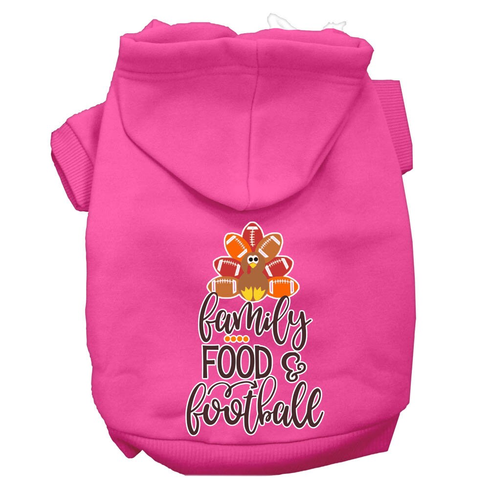 Dog Hoodie Family Food and Football for Festive Joy Wear for - close up view