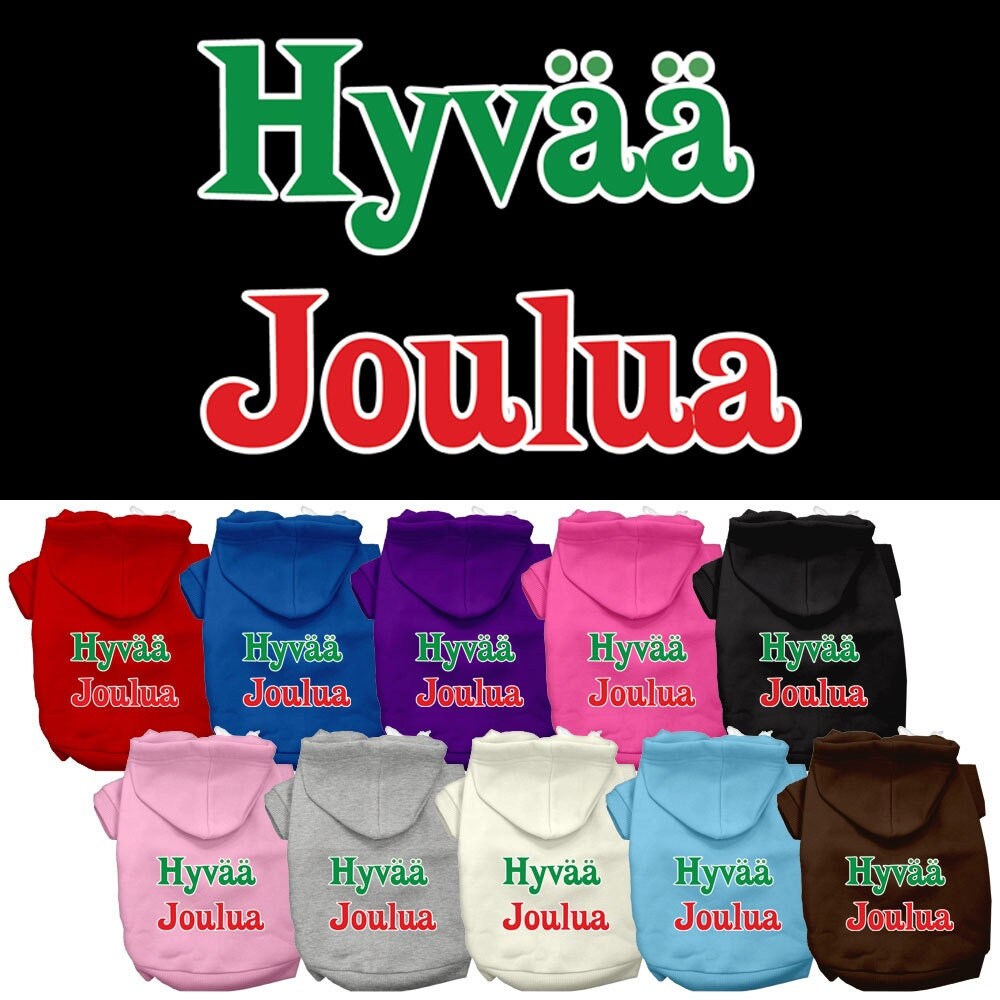 Dog Hoodie Hyvaa Joulua Festive Comfort Pet for Festive - main product image