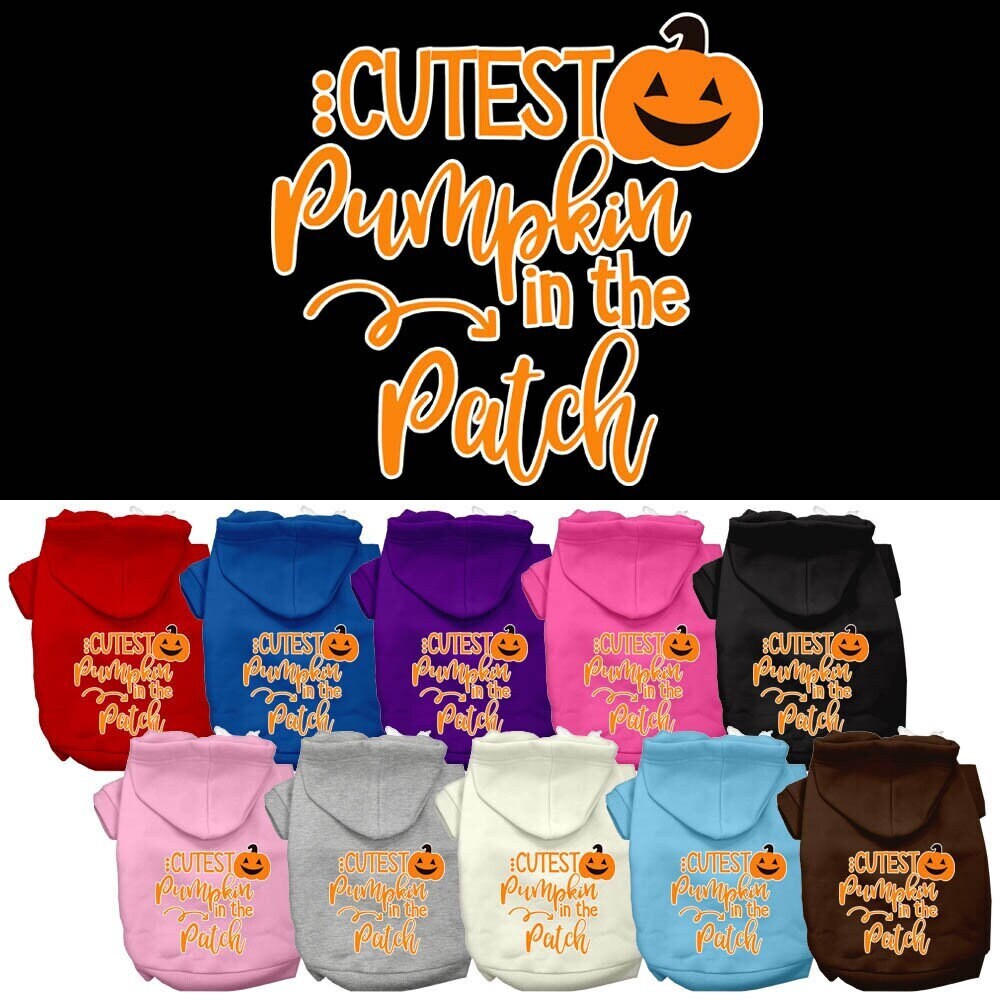 Dog Hoodie Cutest Pumpkin in the Patch Festive Spirit Fun - main product image