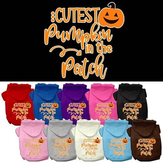 Dog Hoodie Cutest Pumpkin in the Patch Festive Spirit Fun - main product image