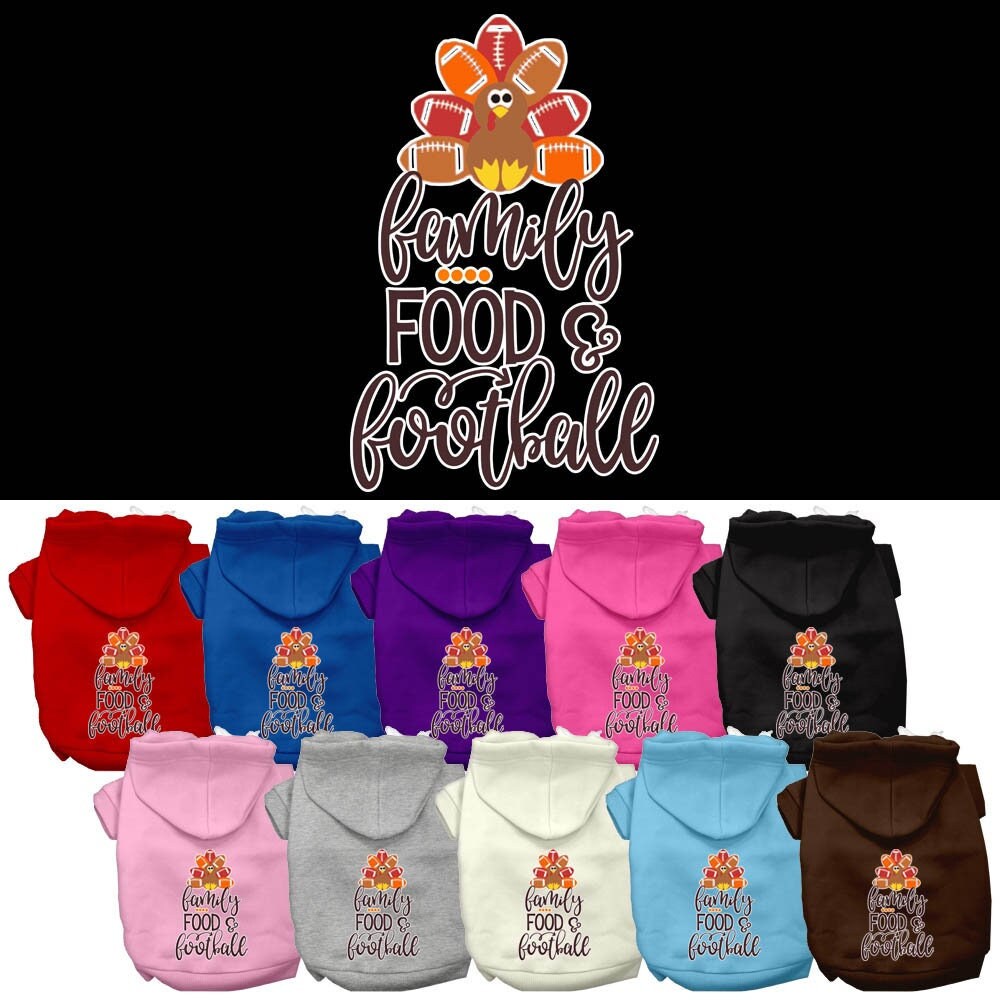 Dog Hoodie Family Food and Football for Festive Joy Wear for - main product image