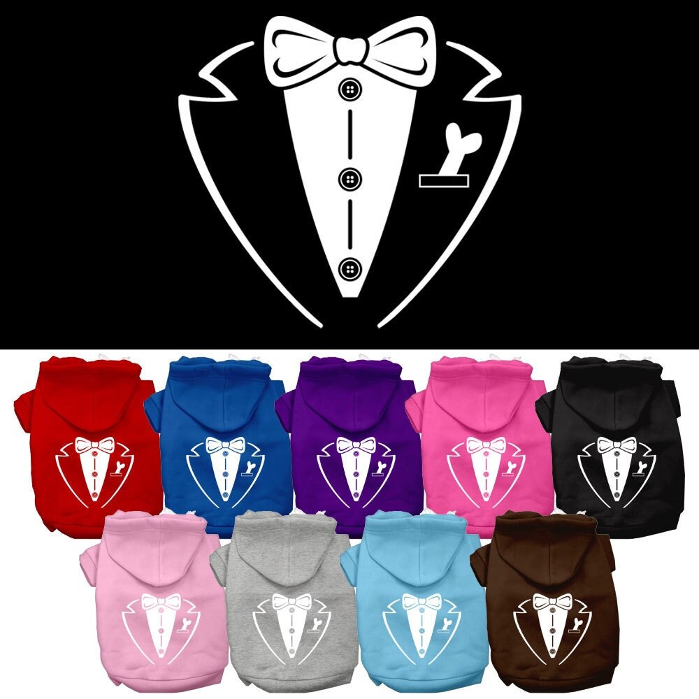 Dog Hoodie Sophisticated Tuxedo Style for Royal Events Pet - main product image