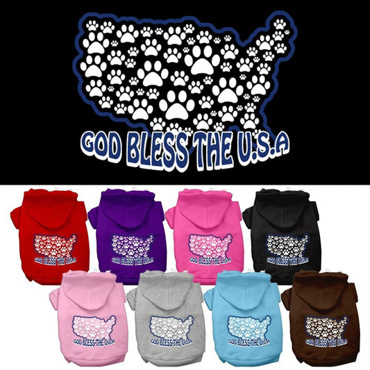 Dog Hoodie God Bless The USA for Royal Patriotic Style for - main product image