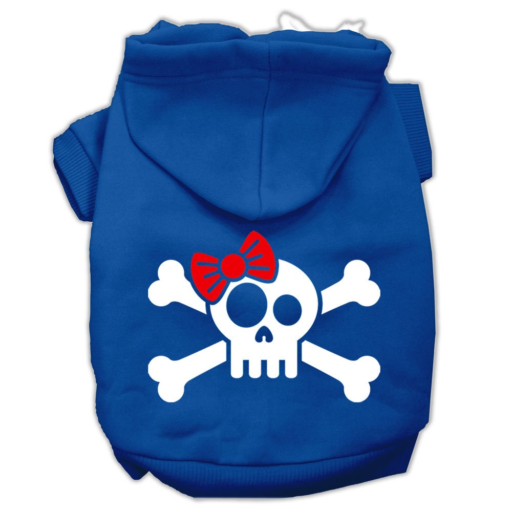 Dog Hoodie Skull and Crossbone Bow for Stylish Comfort Fit - gallery image 6