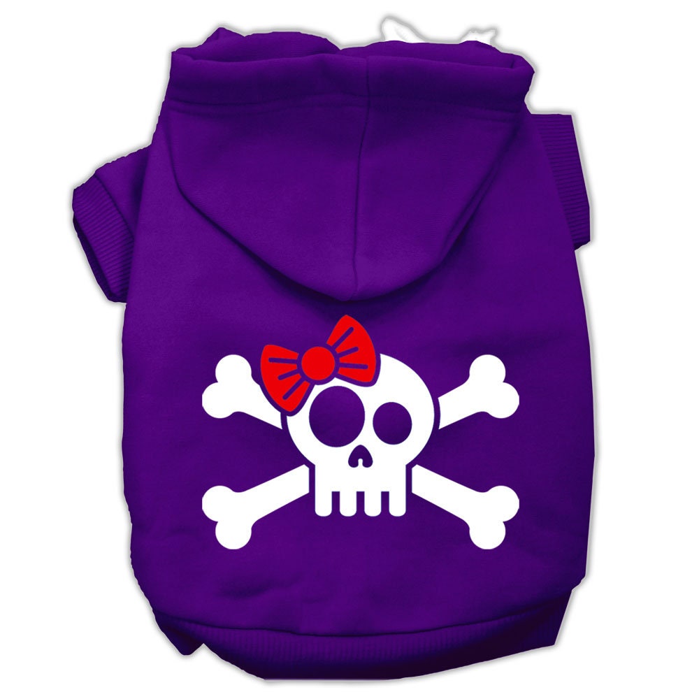 Dog Hoodie Skull and Crossbone Bow for Stylish Comfort Fit - gallery image 8