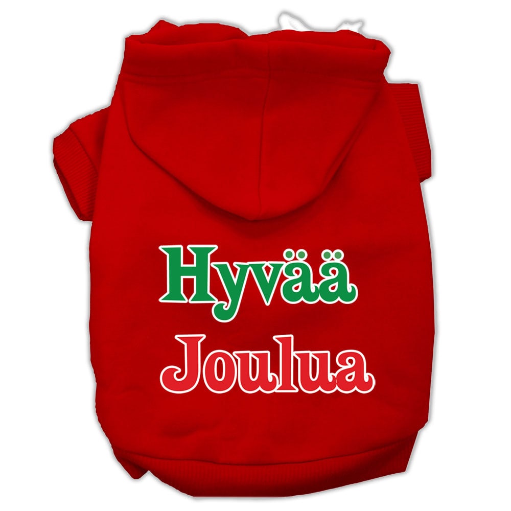 Dog Hoodie Hyvaa Joulua Festive Comfort Pet for Festive - lifestyle view