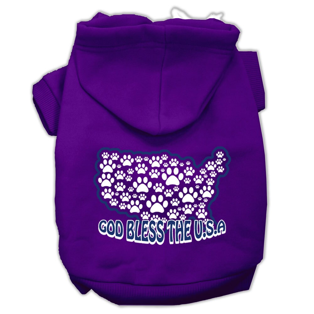 Dog Hoodie God Bless The USA for Royal Patriotic Style for - gallery image 5