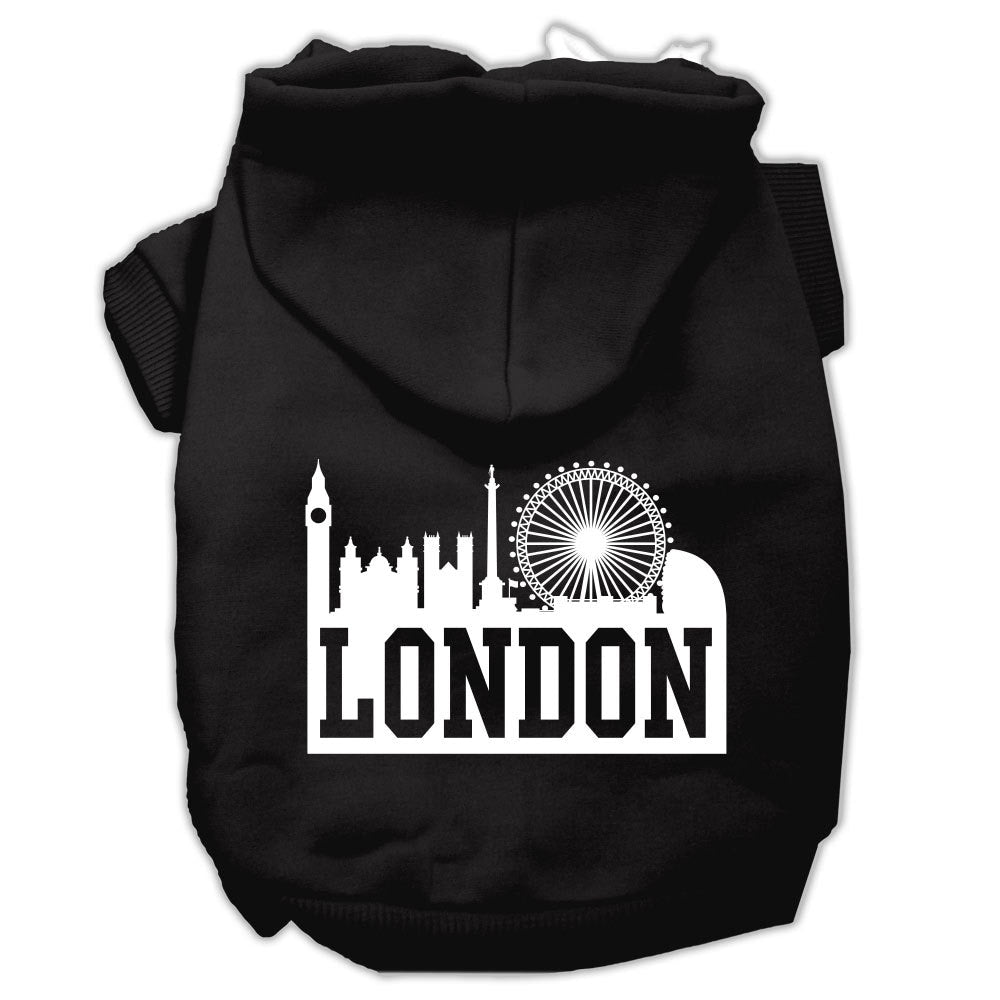 Dog Hoodie London Skyline for Royal Style and Comfort Wear - lifestyle view