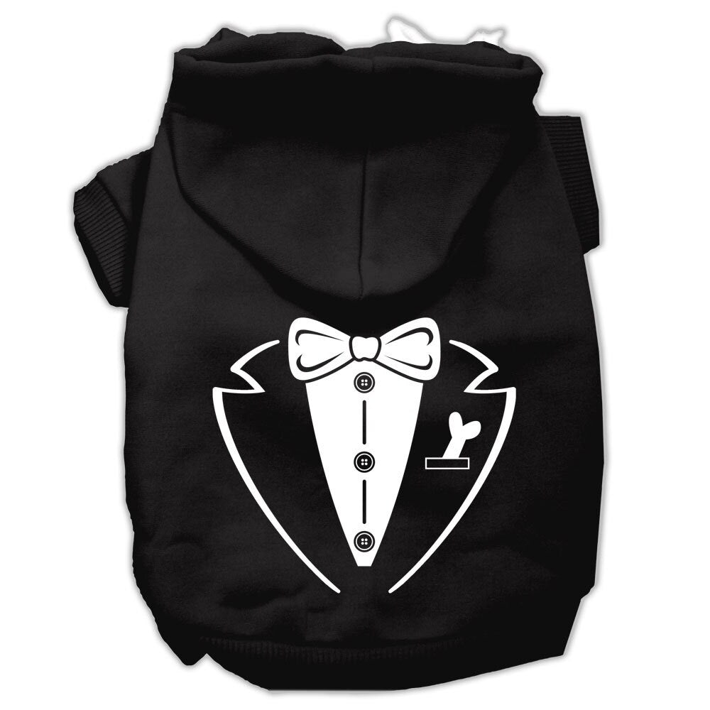Dog Hoodie Sophisticated Tuxedo Style for Royal Events Pet - lifestyle view