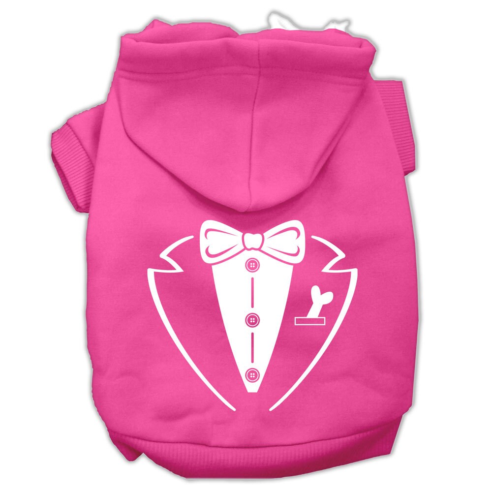 Dog Hoodie Sophisticated Tuxedo Style for Royal Events Pet - close up view
