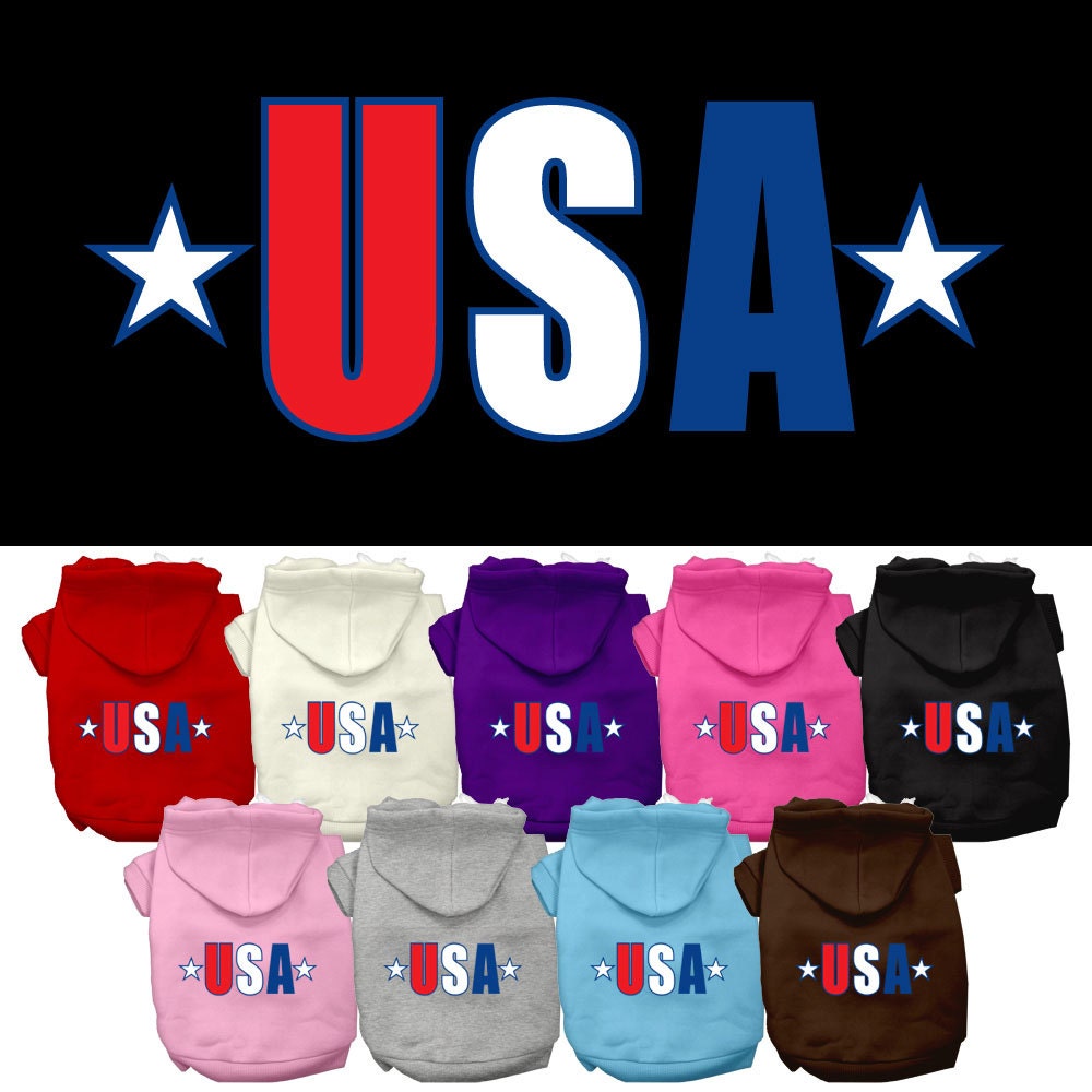 Dog Hoodie USA Star Patriotic for Your Pet Royal Style for - main product image