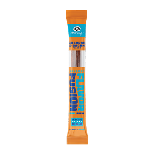 Etta Says Fusion Chew Cheddar and Bacon Dog Treat (2oz) - main product image