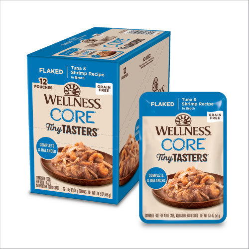 Wellness Core Adult Tiny Taster Flaked Tuna And Shrimp Wet 1 - main product image