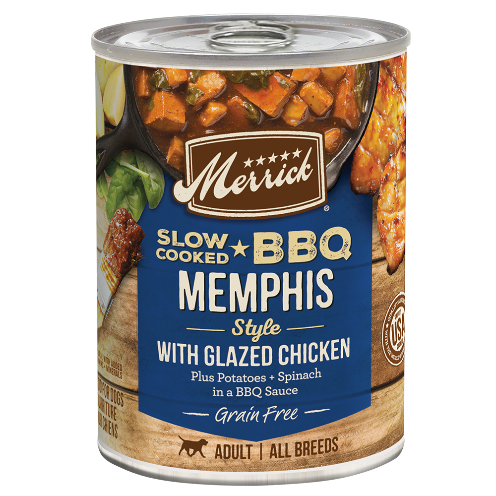 Merrick Slow Cooked Grain Free Adult Bbq Memphis Chicken Wet - main product image