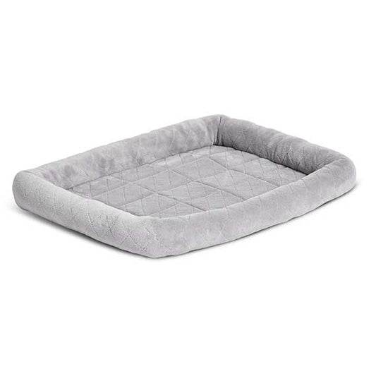 30in Midwest Diamond Stitch Bed Gray - main product view | Dog Beds at Purrfect Pet Kingdom