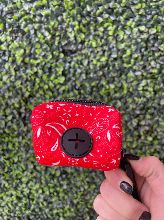 Dog Waste Bag Holder Accessory Red Everyday Accessory for - detail product image for dog waste bag holder