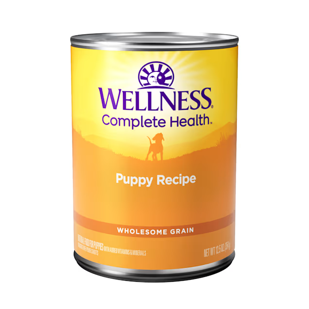 Wellness Puppy Chicken and Salmon Wet Dog Food (12.5oz) - main product image