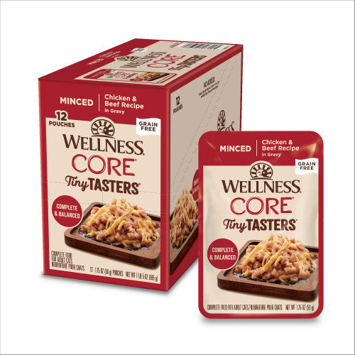 Wellness Core Adult Tiny Taster Minced Chicken And Beef Wet - main product image