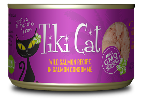 Tikicat Hanalei Luau Salmon 2 8Oz Wet Cat Food Premium - main product image