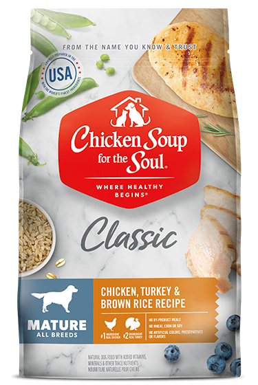 Chicken Soup Mature Chicken,Turkey and Brown Rice Dog Food - main product image