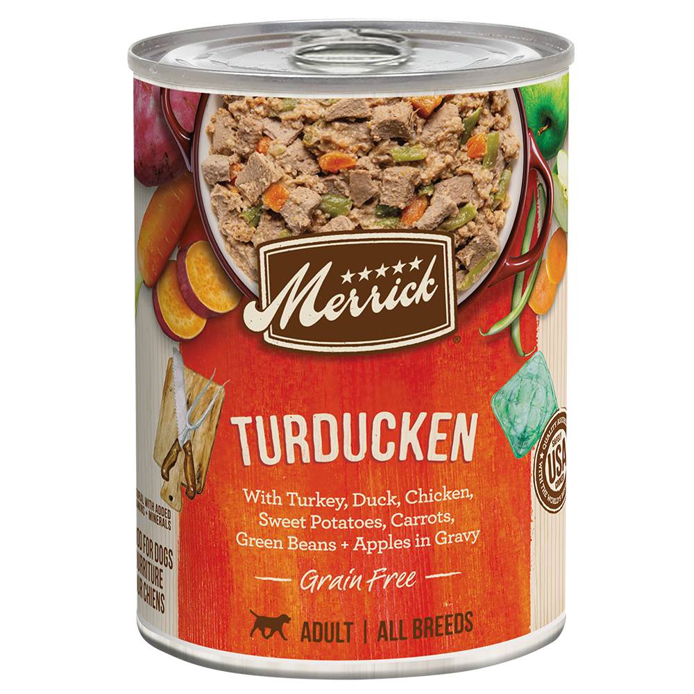 Merrick Grain Free Turducken Wet Dog Food 12 7Oz Wet Dog - detail view