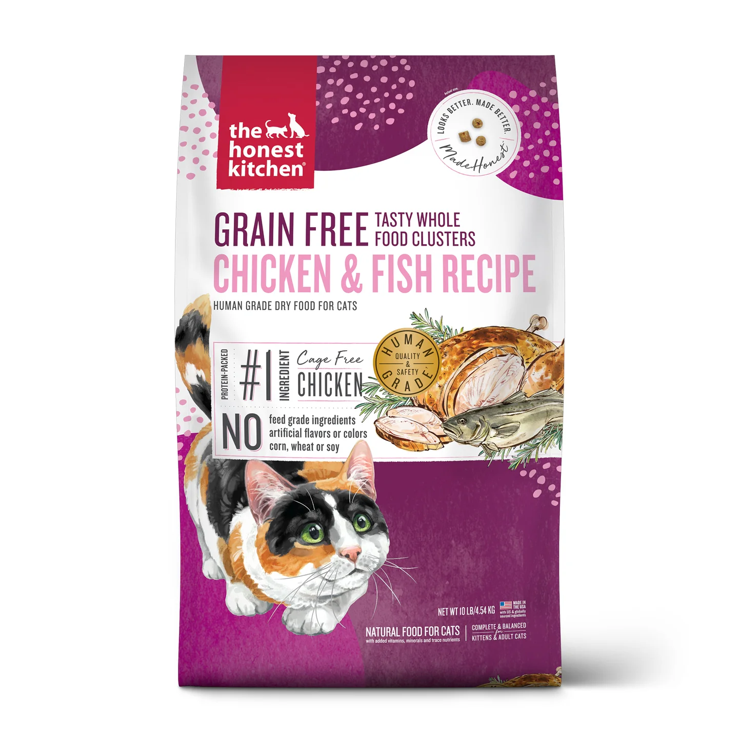 Honest Kitchen Grain Free Clusters Chicken And Whitefish Dry - main product image