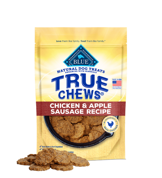 Blue Buffalo True Chews Chicken And Apple Sausage Dog Treats - main product image
