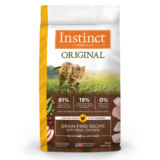 Instinct Original All Life Stages Chicken Dry Cat Food (5lb) - main product image