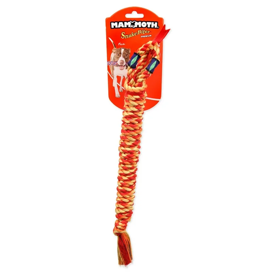 Dog Toys 18in Mammoth SnakeBiter Shorty Premium Pet Supply - detail view