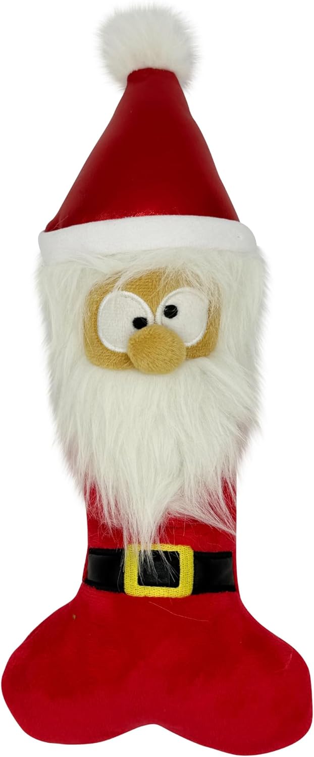 Huxley Kent Dog Power Plush Silly Santa Bone Interactive Dog - main product image