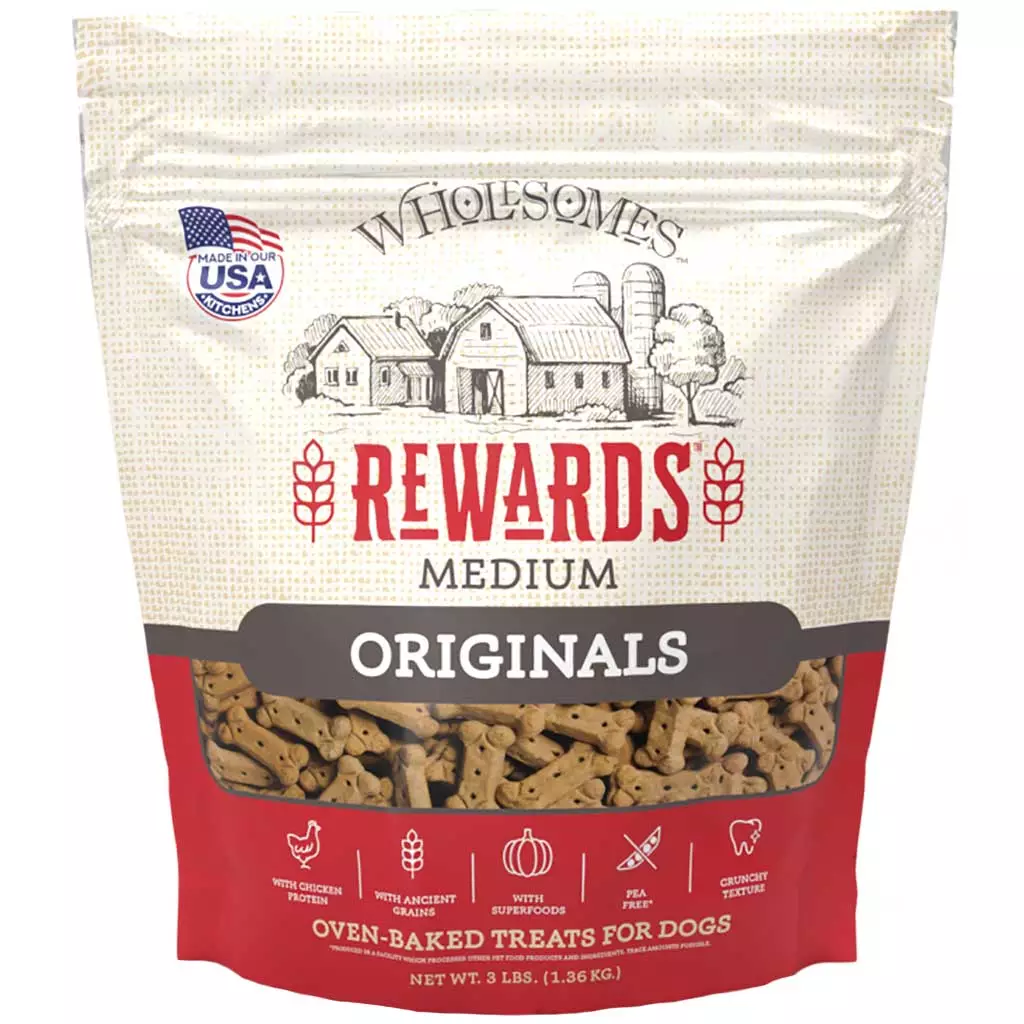 Wholesomes Adult Original Medium Dog Treats 3Lb Dog Treats - main product image