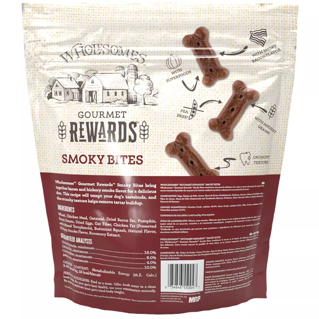 Wholesomes Adult Smoky Bites Dog Treats 3Lb Dog Treats - detail view