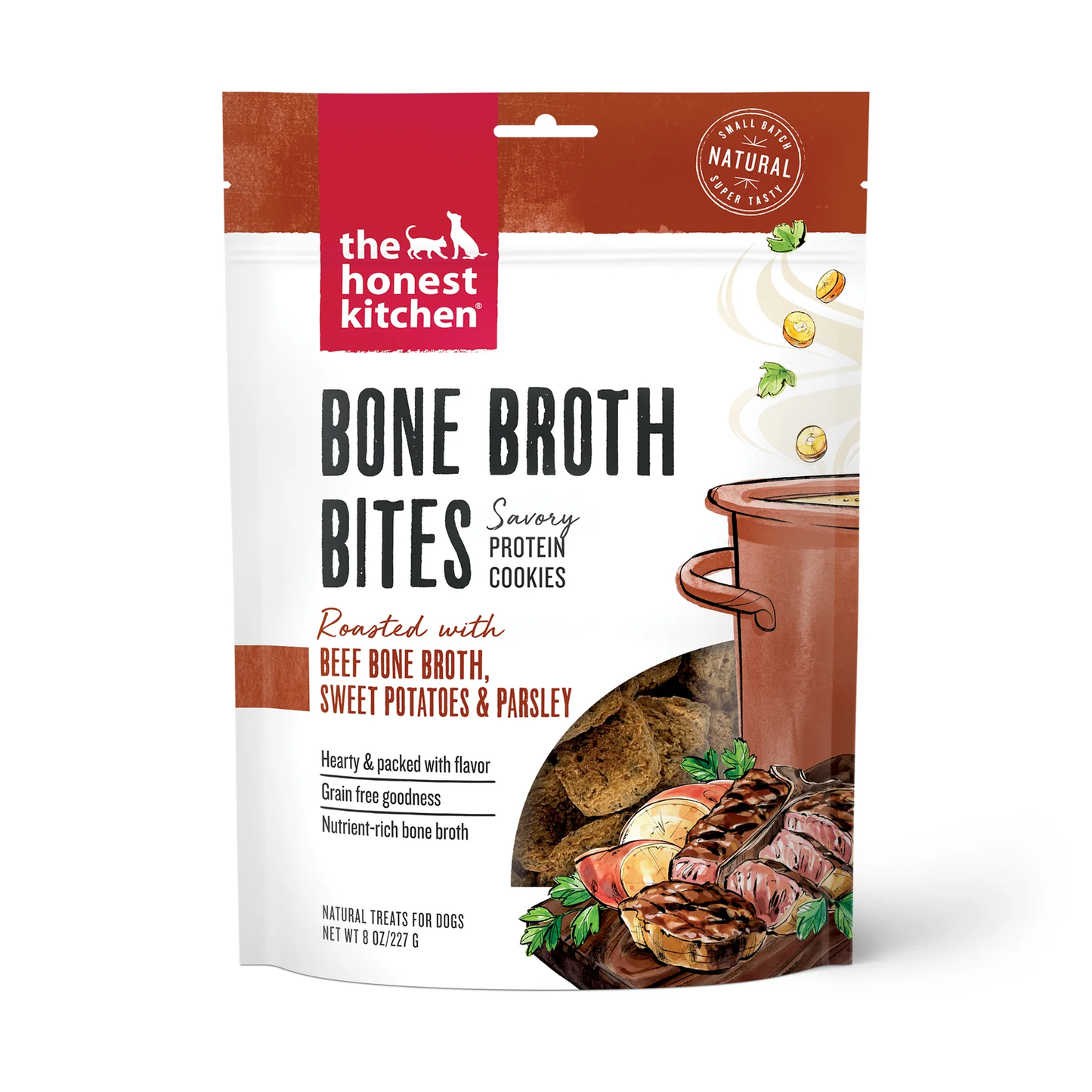 Honest Kitchen Bone Broth Bites Beef And Sweet Potato Dog - main product image