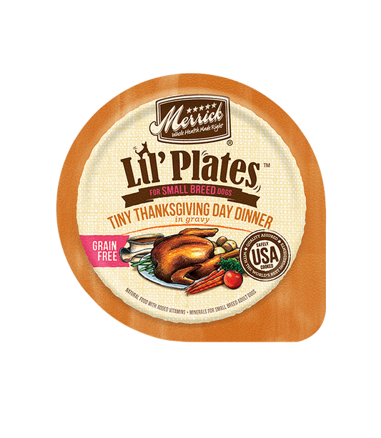 Merrick Lil Plates Grain Free Tiny Thanksgiving Dinner Wet 3 - main product image