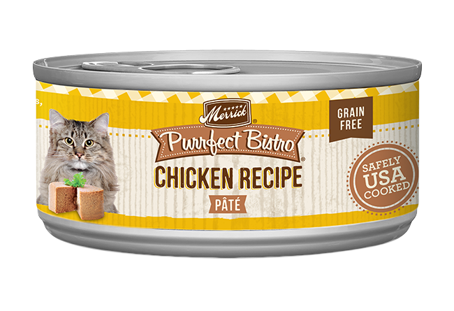 Merrick Purrfect Bistro Grain Free Adult Chicken Pate Cat - detail view