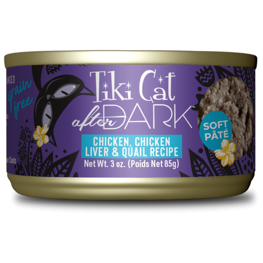 Tikicat Adult After Dark Chicken Chicken Liver And Quail 3Oz - main product image