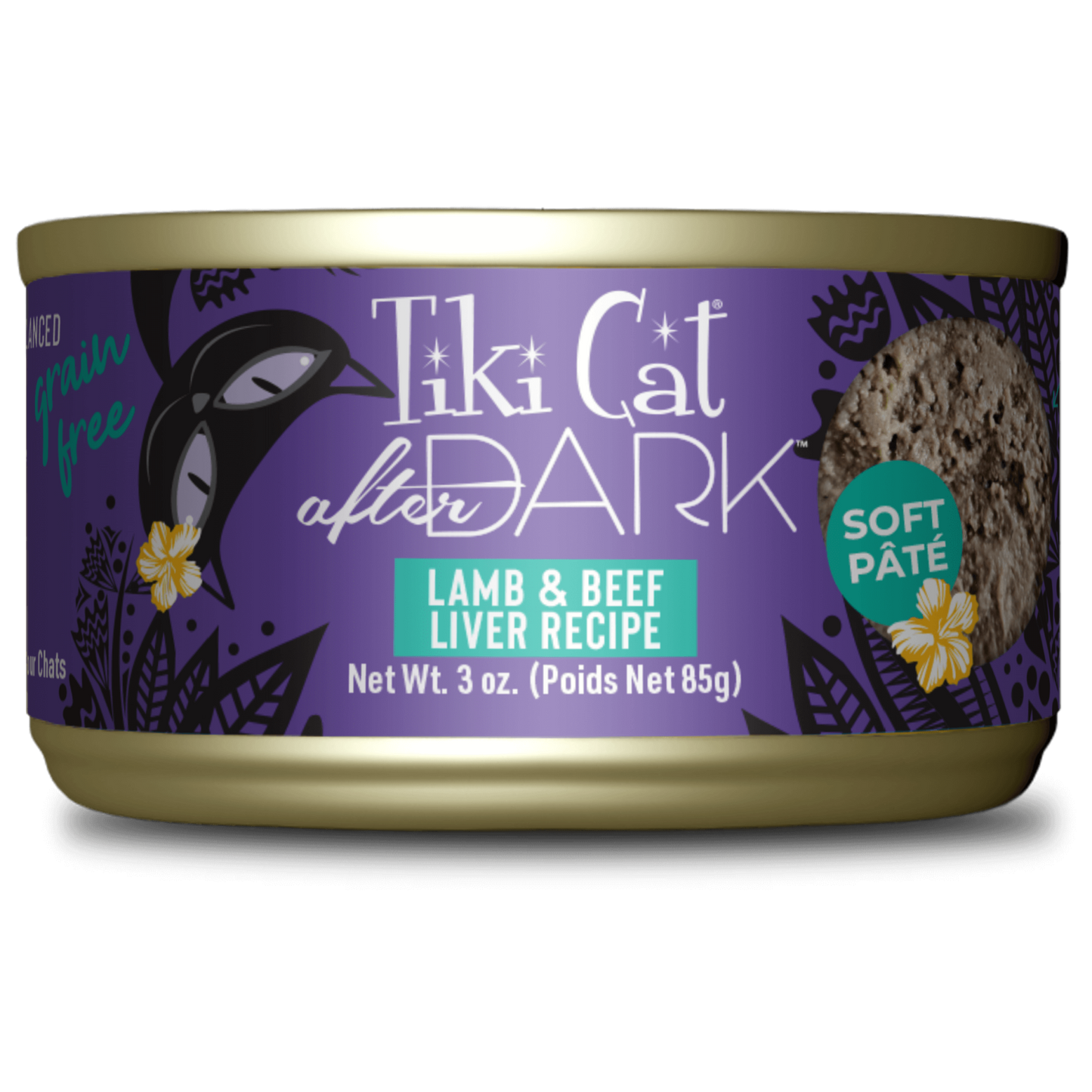 Tikicat Adult After Dark Lamb and Beef Liver Soft Pate (3oz) - main product image