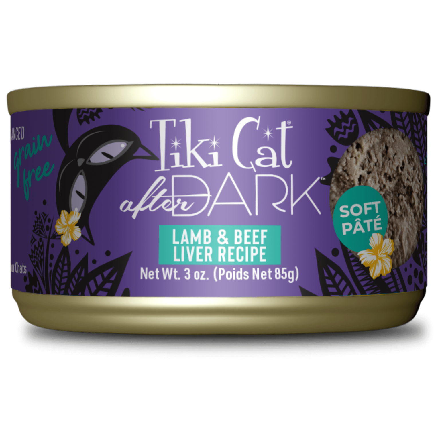 Tikicat Adult After Dark Lamb and Beef Liver Soft Pate (3oz) - main product image