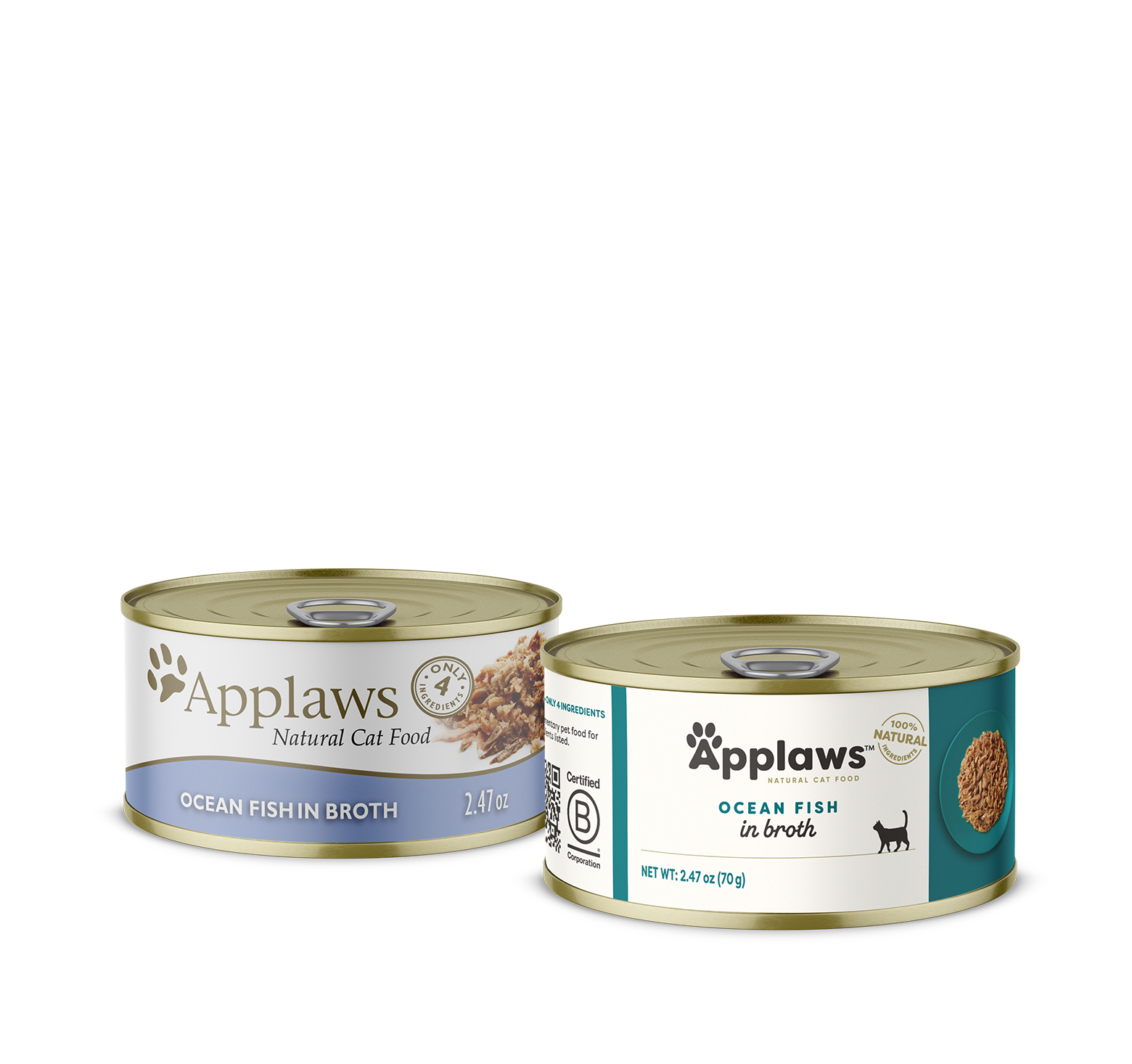 Applaws Adult Ocean Fish in Broth Wet Cat Food (2.47oz) - main product view | Wet Cat Food at Purrfect Pet Kingdom