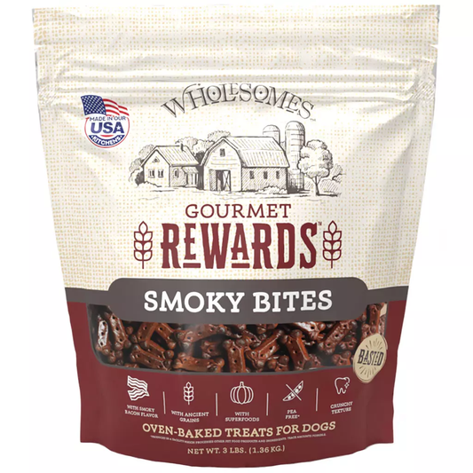 Wholesomes Adult Smoky Bites Dog Treats 3Lb Dog Treats - main product image