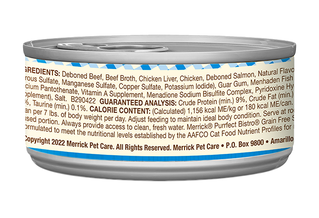 Merrick Purrfect Bistro Grain Free Adult Land Sea Pate Cat - lifestyle view