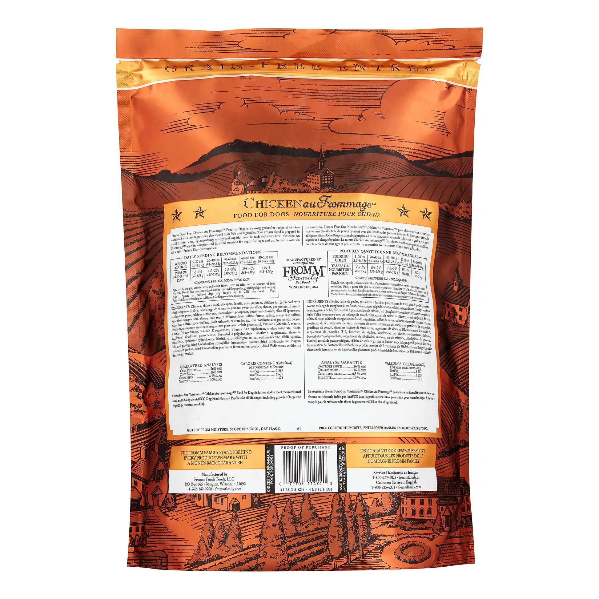 Fromm 4 Star All Life Stages Grain Free Chicken Au Frommage - detail view