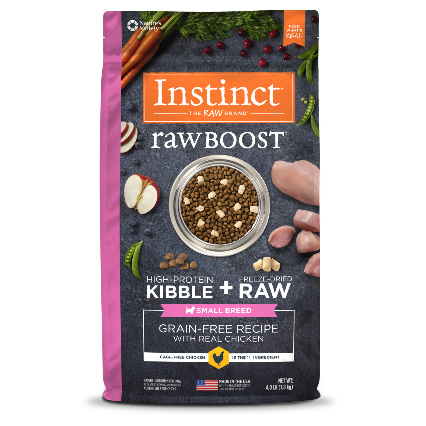 Instinct Raw Boost Adult Small Breed Chicken Dry Dog Food 3 - main product image