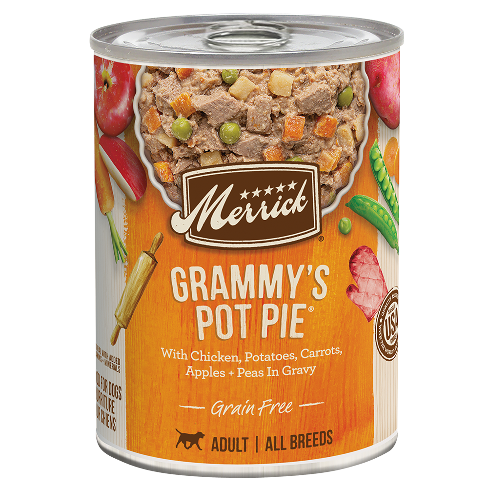 Merrick Grain Free Grammy Pot Pie Wet Dog Food (12.7oz) - detail view