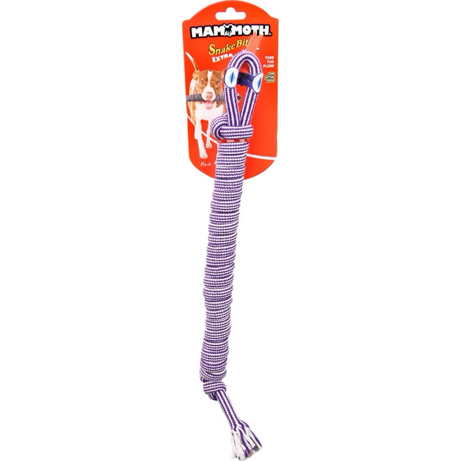Mammoth Extra Snakebiter Shorty Interactive Dog Toy Durable - main product image