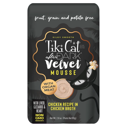 Tikicat Adult After Dark Velvet Mousse Chicken 2 8Oz Wet Cat - main product image