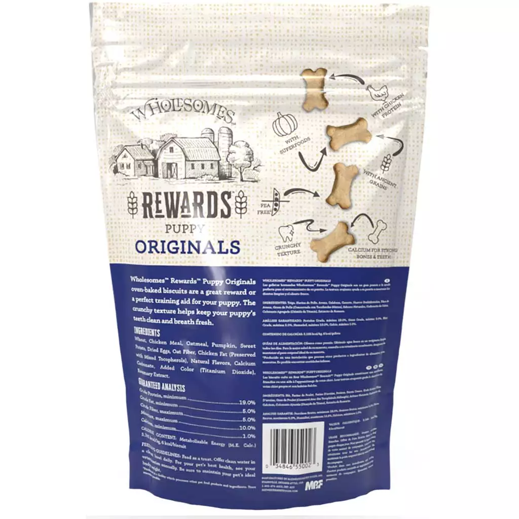 Wholesomes Puppy Original Dog Treats 2Lb Dog Treats Premium - detail view