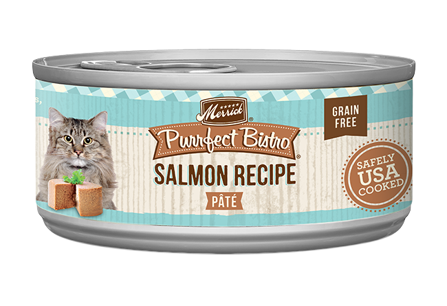 Merrick Purrfect Bistro Grain Free Adult Salmon Pate Cat 3Oz - detail view
