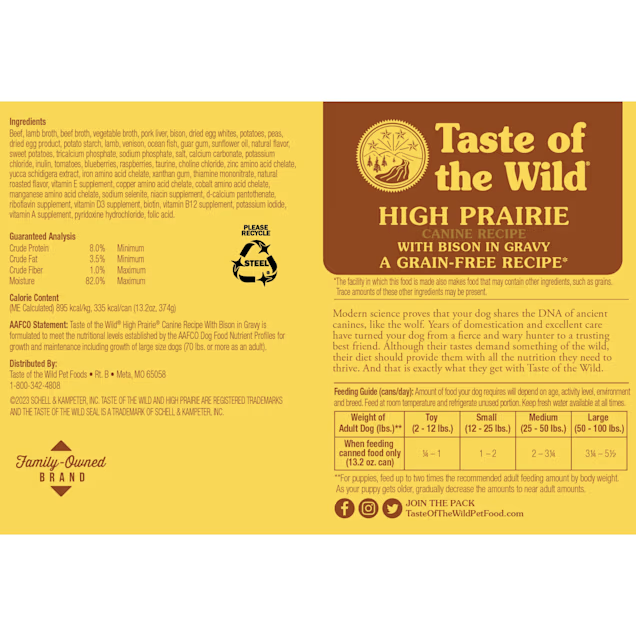 Wet Dog Food Premium Venison Recipe 13.2oz Daily Meals Premi - detail view