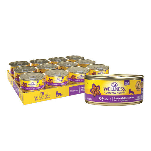 Wellness Complete Health Adult Minced Turkey And Salmon Wet - main product image
